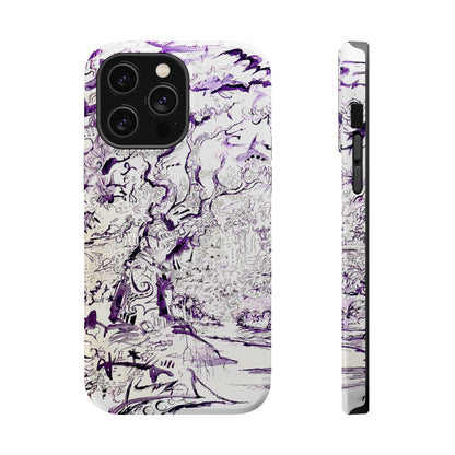 Purple Ink Tree Magnetic Tough Cases