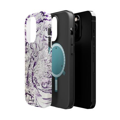 Purple Ink Tree Magnetic Tough Cases