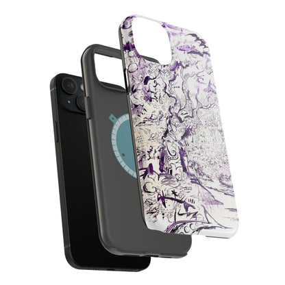 Purple Ink Tree Magnetic Tough Cases