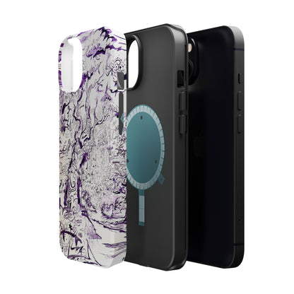Purple Ink Tree Magnetic Tough Cases