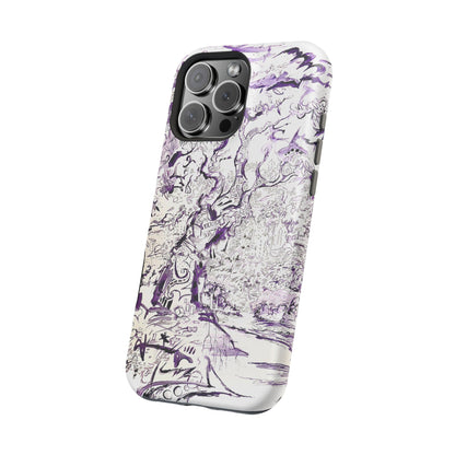 Purple Ink Tree Magnetic Tough Cases