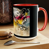 Future Vision Two-Tone Coffee Mugs, 15oz