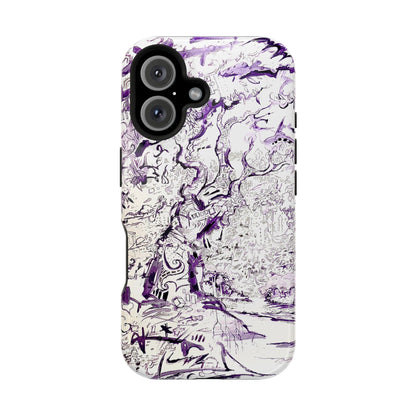 Purple Ink Tree Magnetic Tough Cases