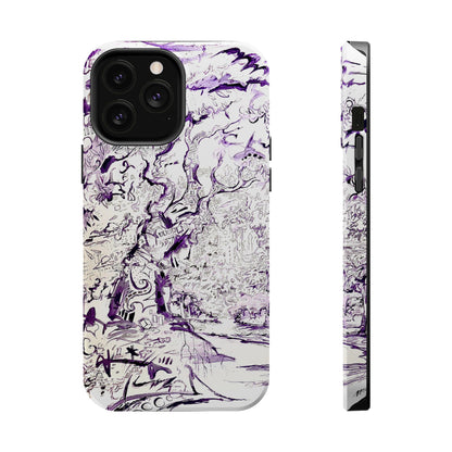 Purple Ink Tree Magnetic Tough Cases