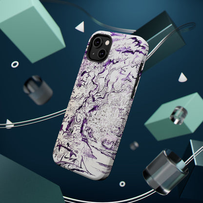 Purple Ink Tree Magnetic Tough Cases