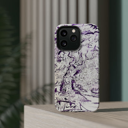 Purple Ink Tree Magnetic Tough Cases