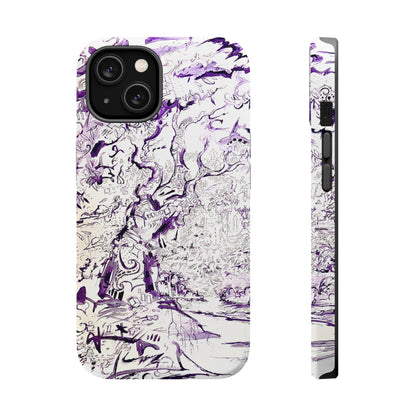 Purple Ink Tree Magnetic Tough Cases