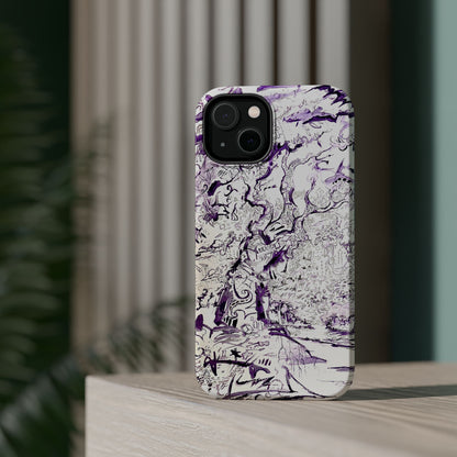 Purple Ink Tree Magnetic Tough Cases