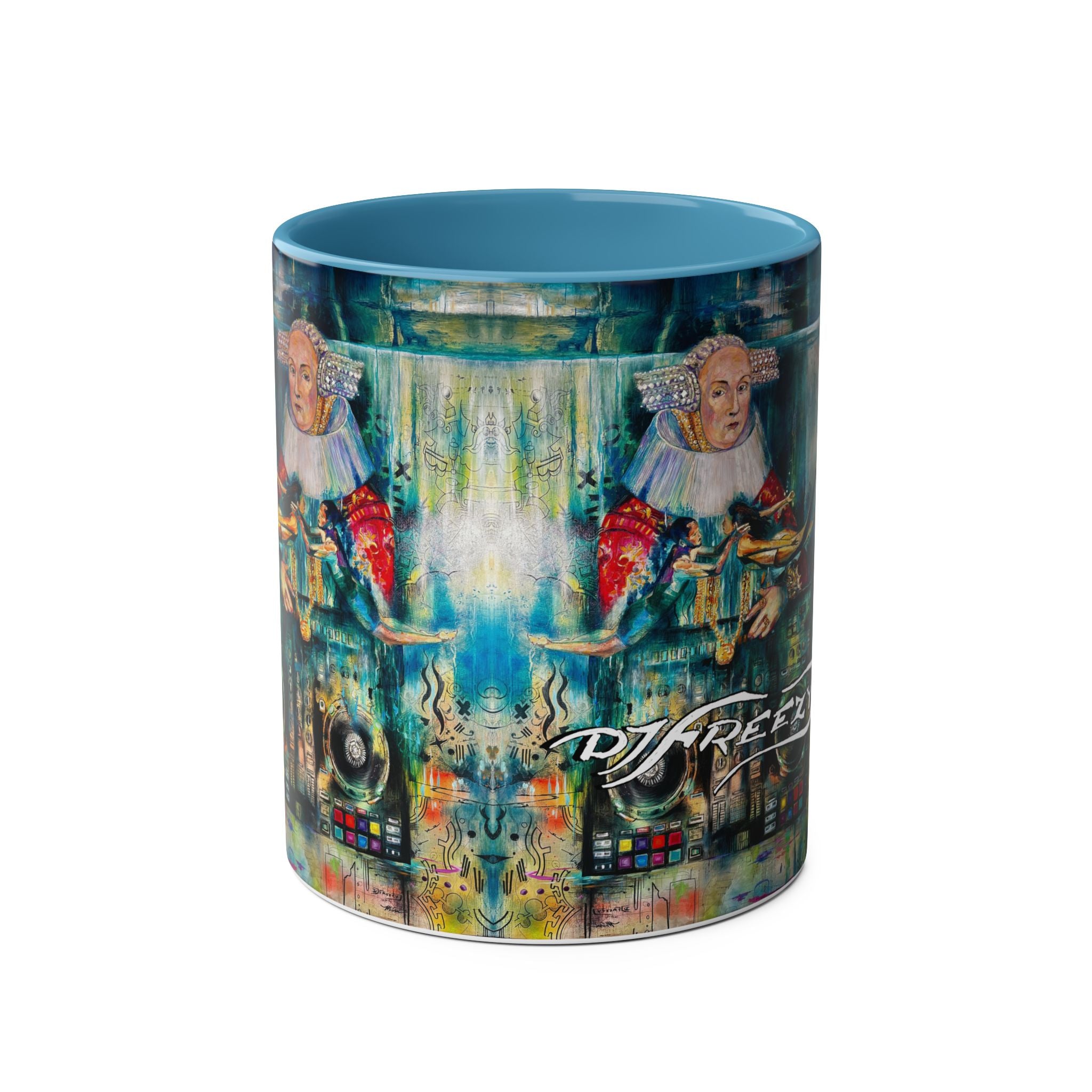 Two-Tone Coffee Mugs, 11oz