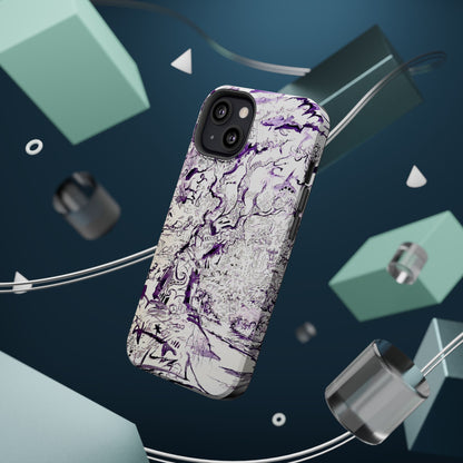 Purple Ink Tree Magnetic Tough Cases