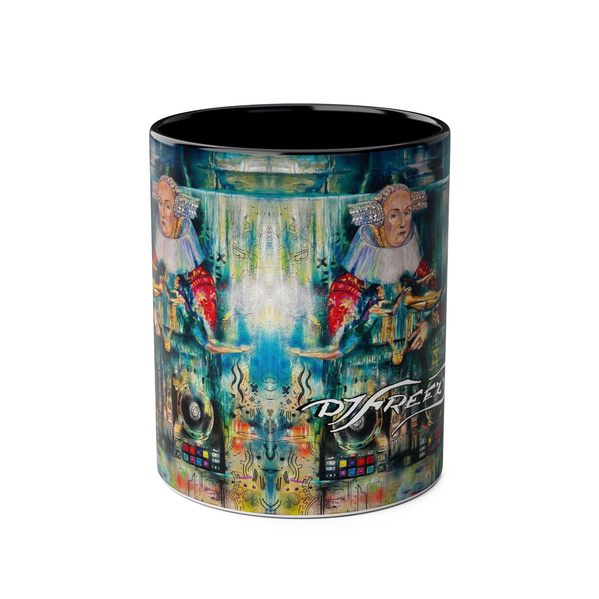 Two-Tone Coffee Mugs, 11oz