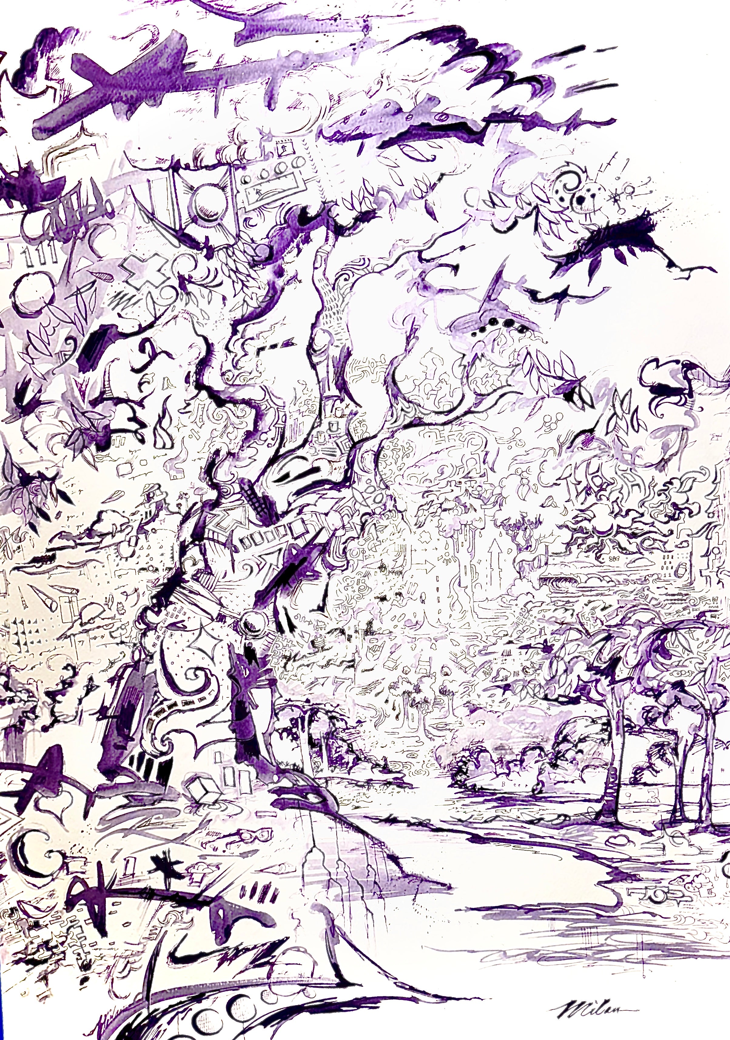 Purple Tree