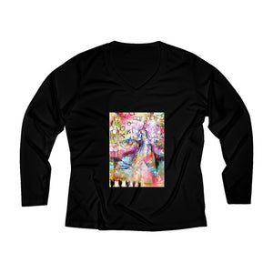 Women's FREEZY REVOLUTION  Long Sleeve Performance V-neck Tee